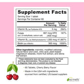 "EZ Melts vegan fast-dissolve tablet dissolving on tongue"